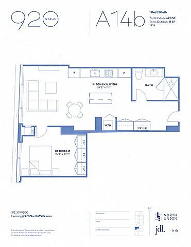 Floor plan A14B