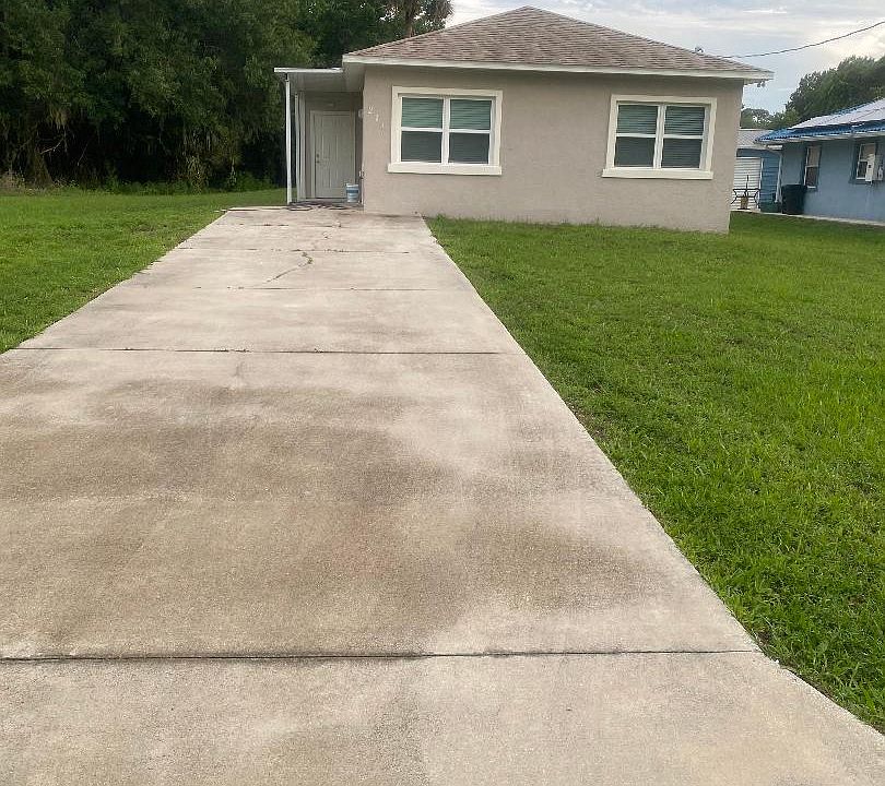 Front Exterior with extended driveway