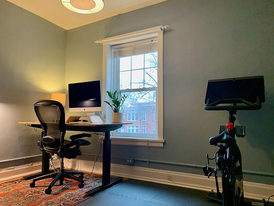 Fourth bedroom currently used as a home office and exercise room.