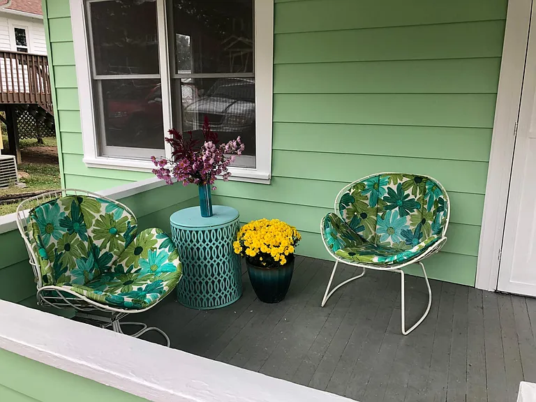 Front porch perfect for sitting and enjoying the day.