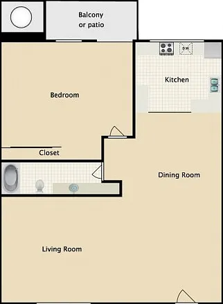 1 Bedroom / 1 Bath 1 Bedroom / 1 Bath
