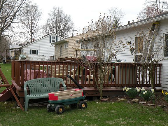 Large raised deck