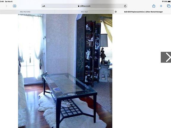 Room adjacent to kitchen