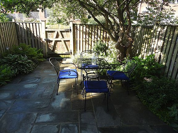 Beautiful slate patio