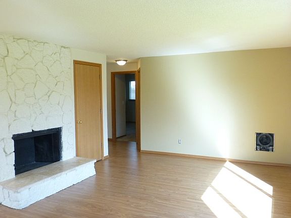 Living room with new laminate floors