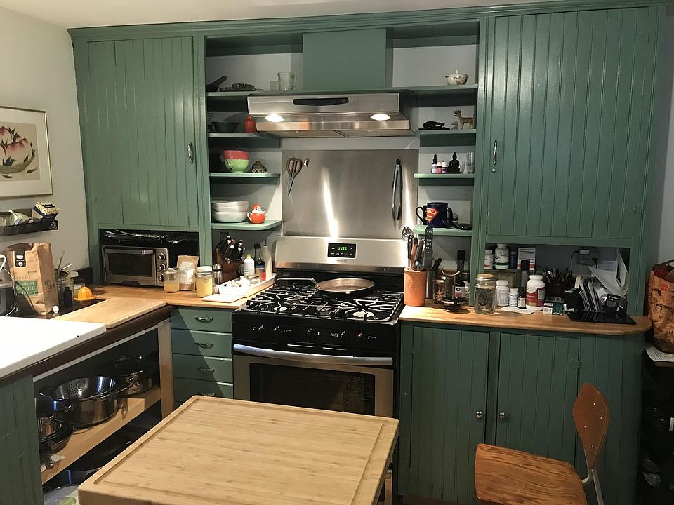 Vintage cabinets with brand new propane stove