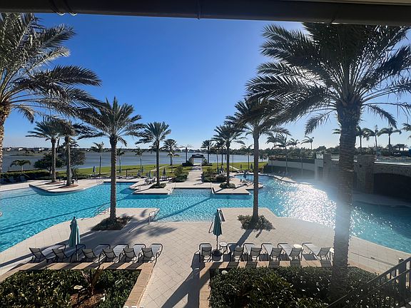 clubhouse pool with waterfalls