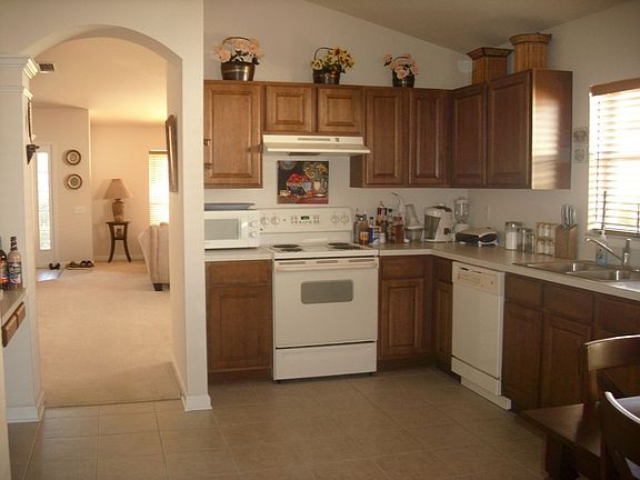 Kitchen looking into Living Rm