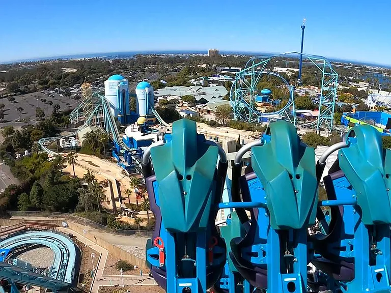 Thrills and spills await on the Emperor ride at SeaWorld San Diego!