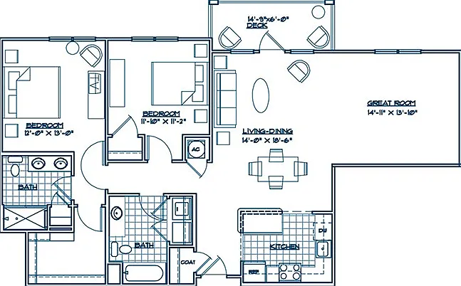 The Buckingham | 2 Bed / 2 Bath + Great Room The Buckingham | 2 Bed / 2 Bath + Great Room