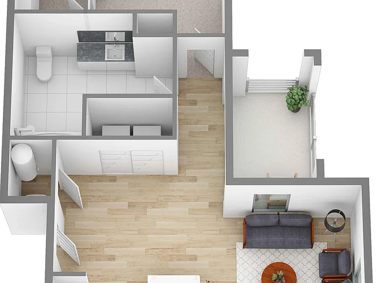 1 Bedroom | 1 Bath | 835 SF 1 Bedroom | 1 Bath | 835 SF