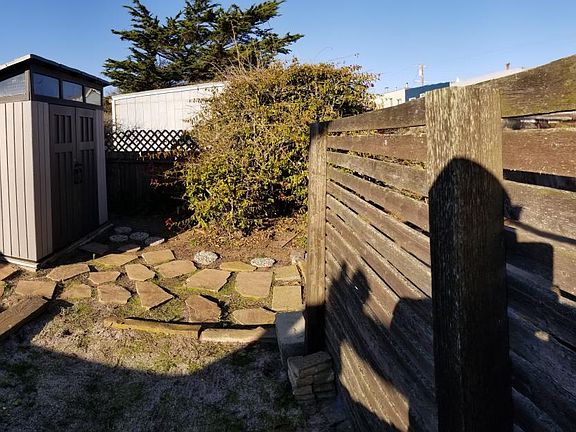 Yard with shed
