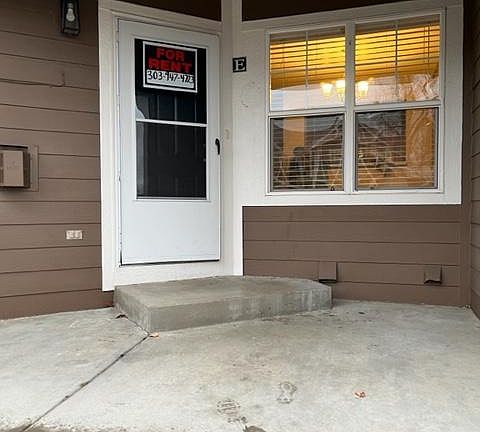 Entry into unit. Patio space.
