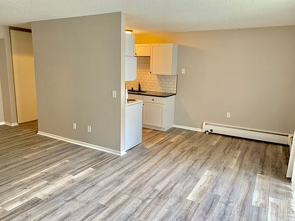 Living room and dining area.