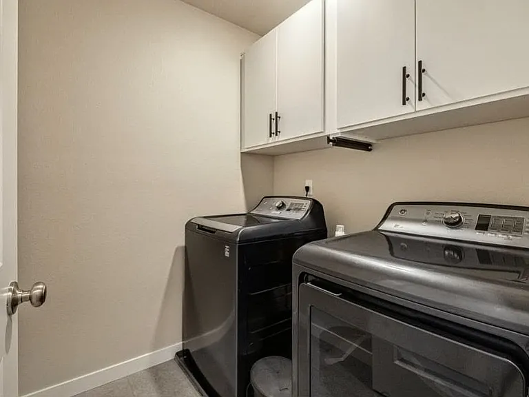 Cabinet in the laundry room.