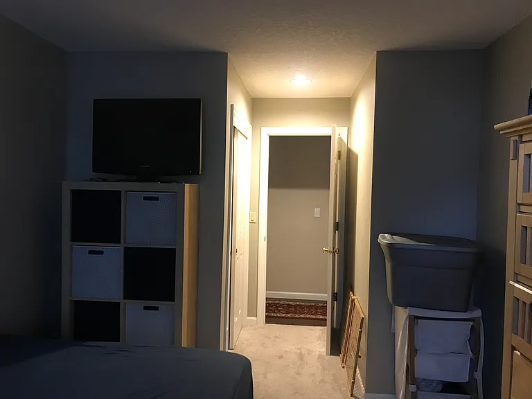 Bedroom #3 facing the hallway (furniture not included)