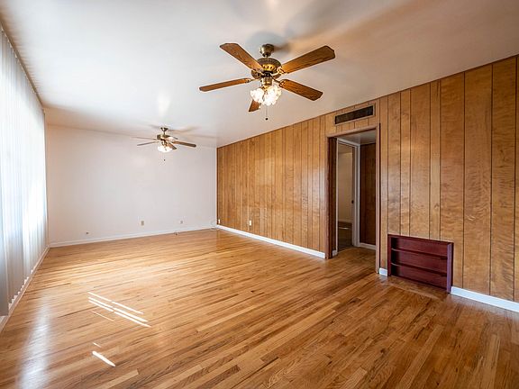 Hard wood flooring in living room.