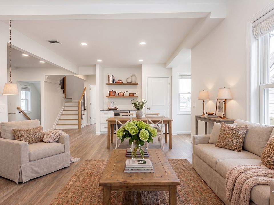 Open Concept Living / Dining Area - virtually staged