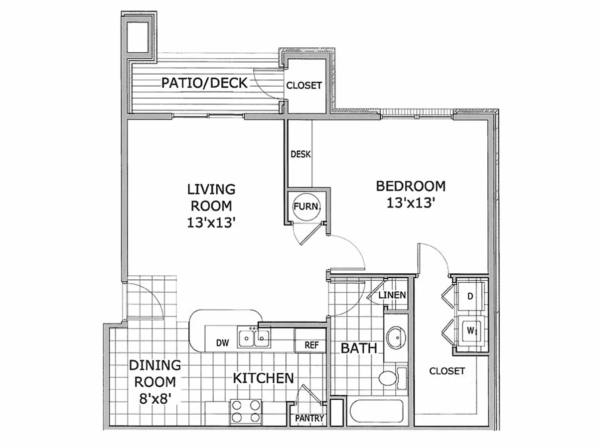 Floor plan 1 Bedroom