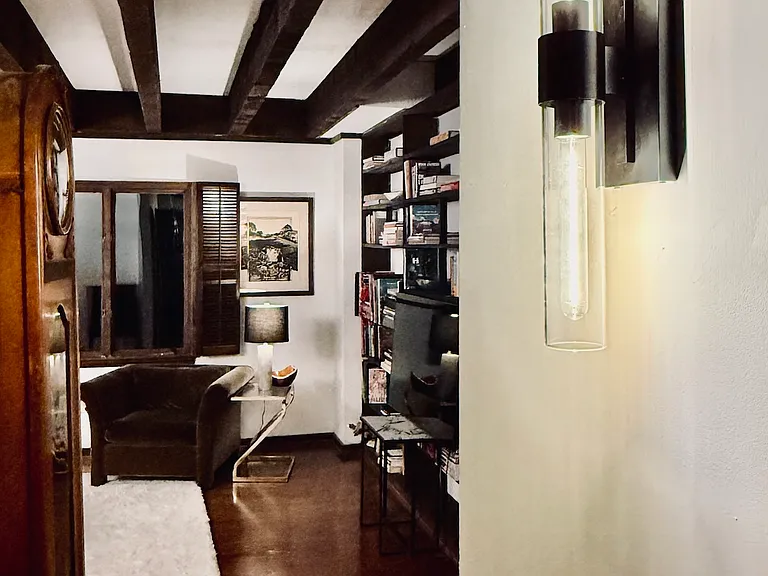 Hallway leading into Library/family room