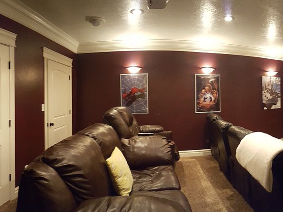 Huge theatre room.
