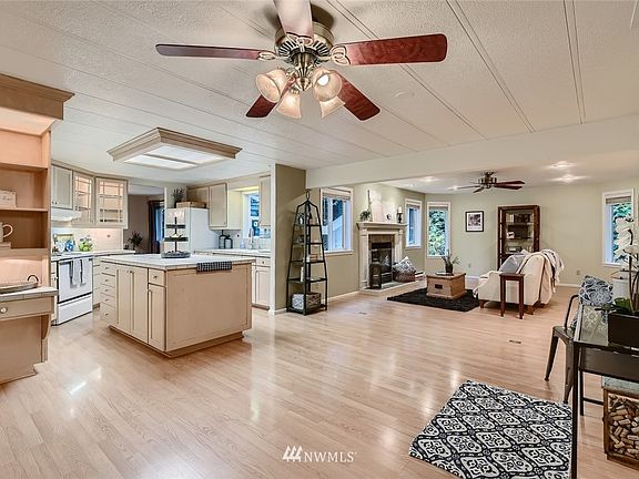 Spend time together in the open concept kitchen, family room and dining space. 