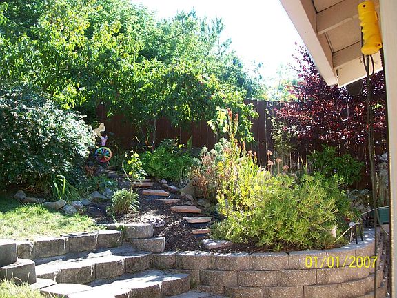 Garden outside door