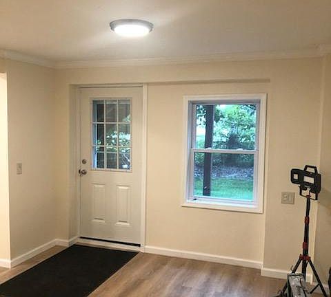 Private ground floor entrance.