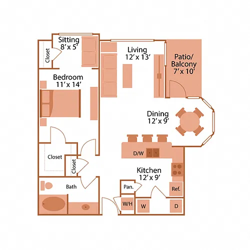 Floor plan Burr (A2)