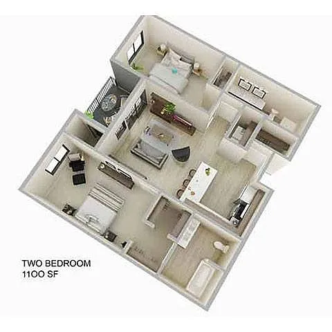 Floor plan 2 Bedroom
