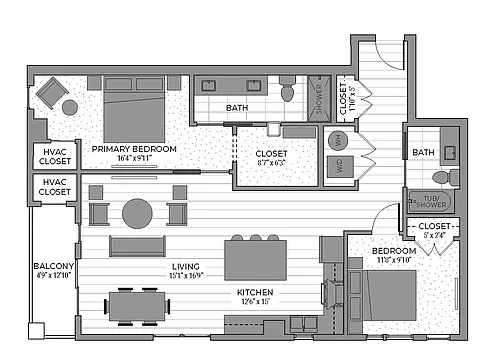 Floor plan Plan T