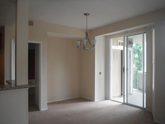 Separate dining room space