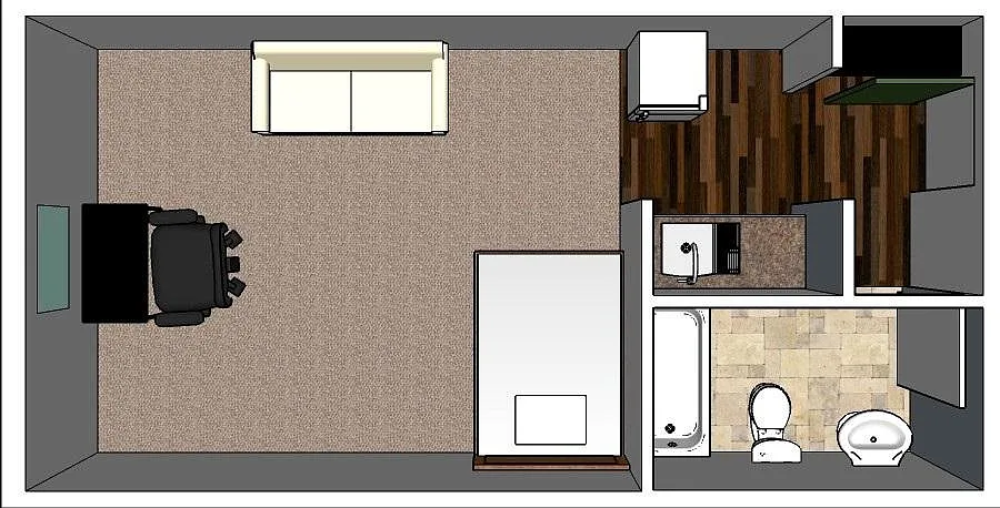 Studio, 265 sqft, $595 — Photo 4