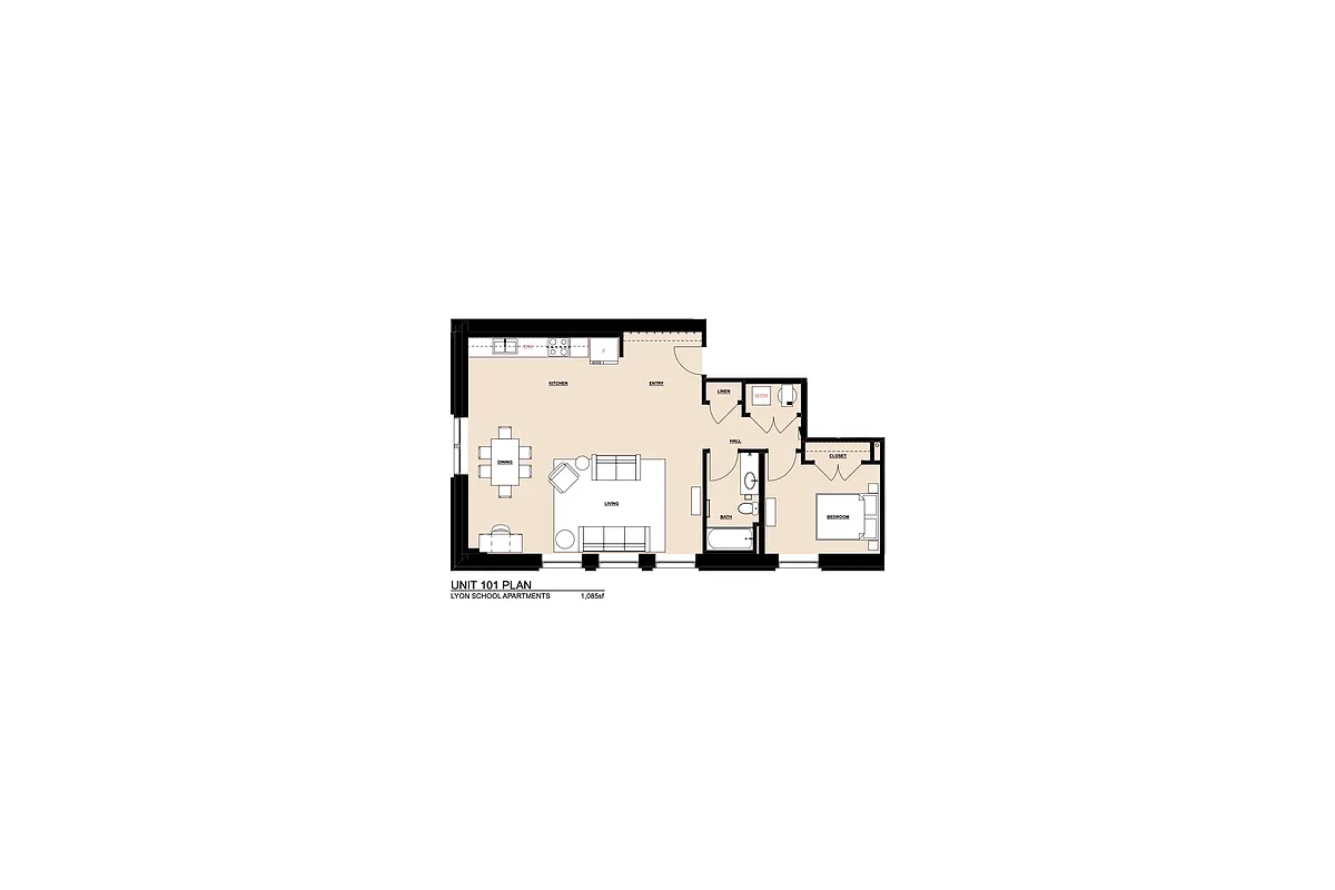 Floor plan 1st Floor Apartment - 101