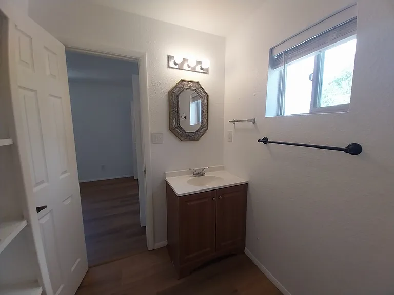 Mexican-style mirror in master bath