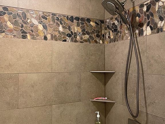 Beautifully tiled shower