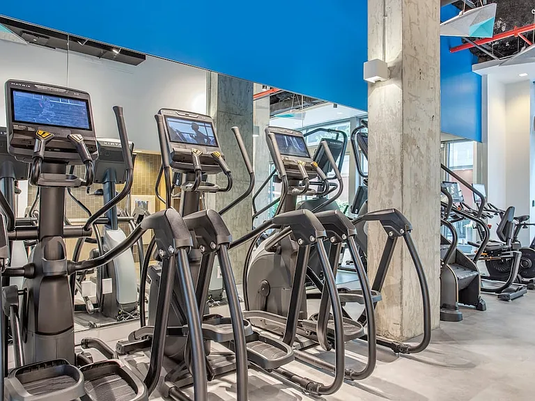Fitness center with cardio equipment