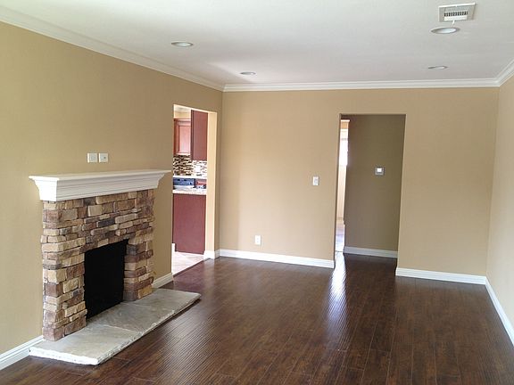 Family room with fireplace