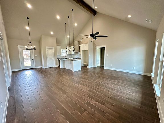 Open Concept living, dining and kitchen