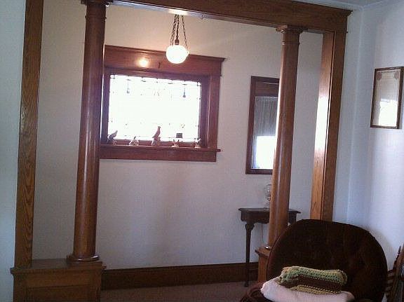 Living room to foyer