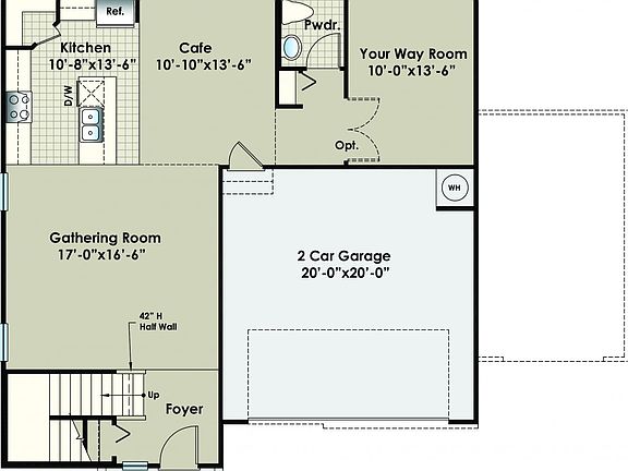 Wayfare Main Floor Plan