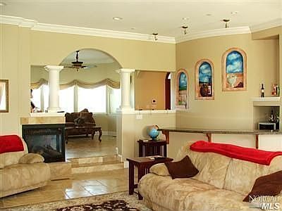 family rm w/ liv rm in distance