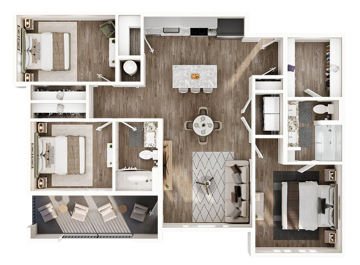 Floor plan Wright I