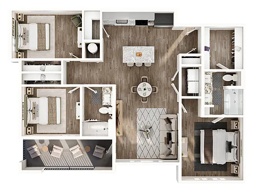 Floor plan Wright I