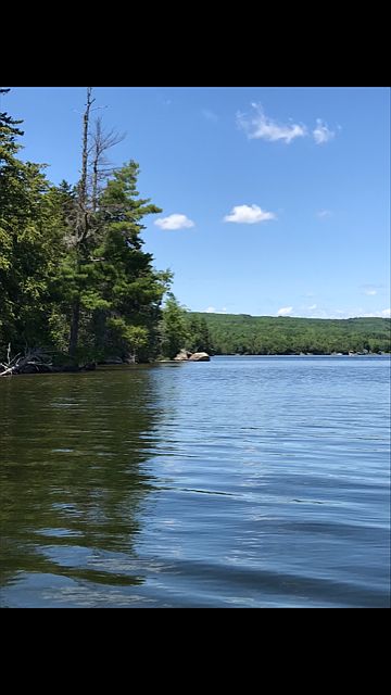 Lake front from kayak