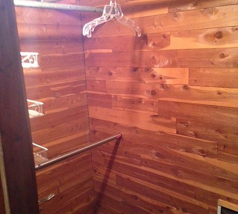 Walk in Cedar Wood Closet