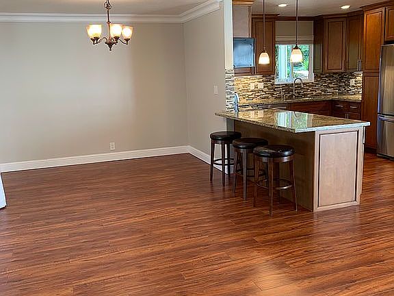 Dining room and kitchen