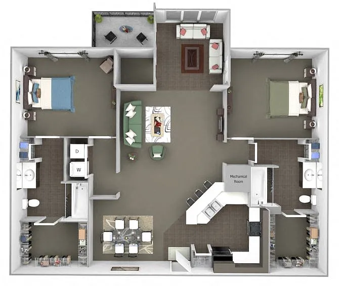 Floor plan B4 (Sunroom Crossroads)