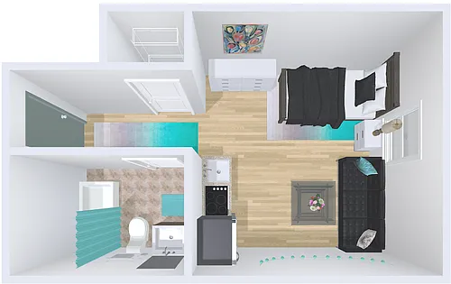 Floor plan studio 36