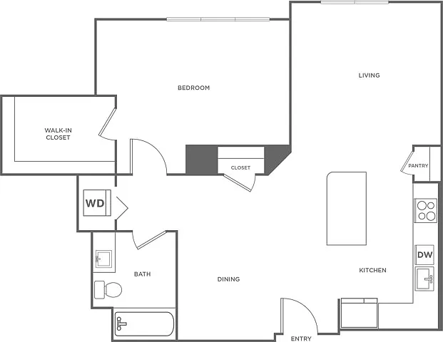 One Bedroom One Bath (934 SF) One Bedroom One Bath (934 SF)